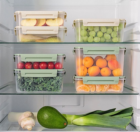 Контейнер для холодильника и СВЧ 4 л, зеленый